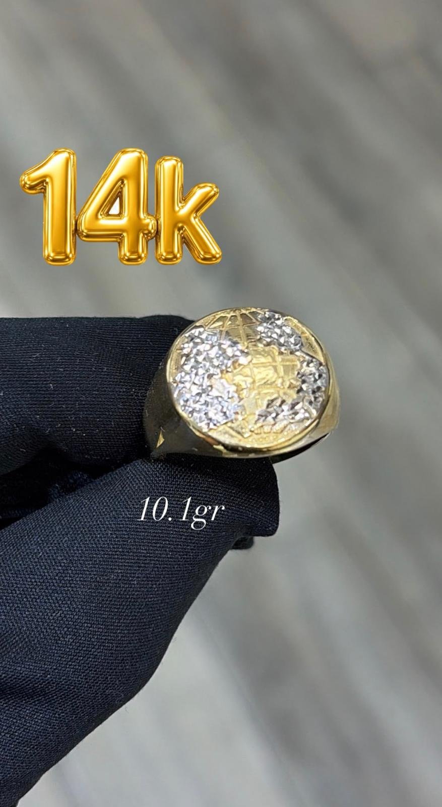 ANILLO DE HOMBRE ORO 14k